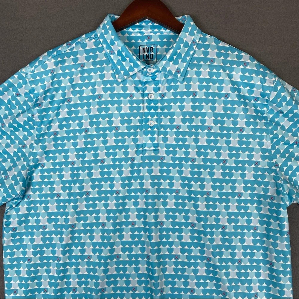 NVR LND Country Club Polo Shirt Men’s Large Golf Performance Killebrew Thompson
